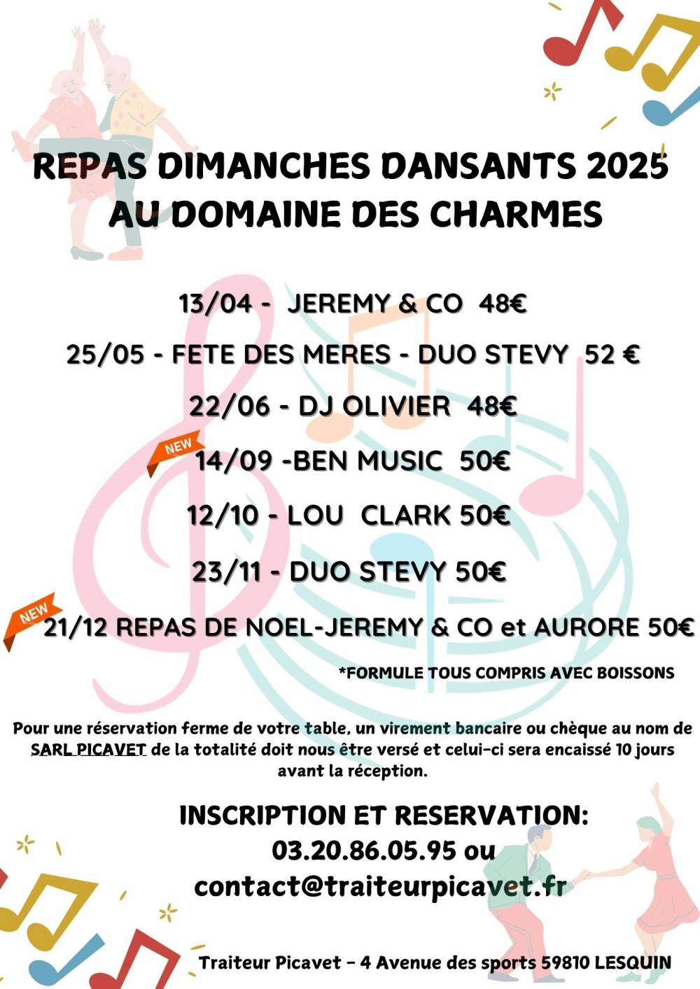 Le domaine des Charmes  REPAS 2025
